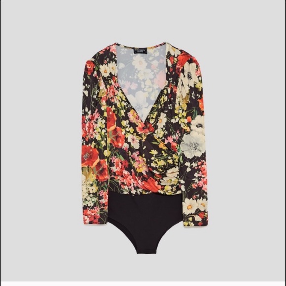 Zara Floral Bodysuit - Picture 1 of 5